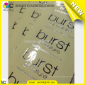 custom aluminum metal sticker label printing